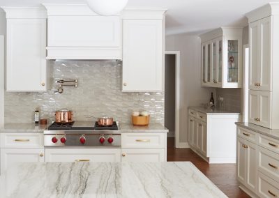 custom kitchen counters and cabinets