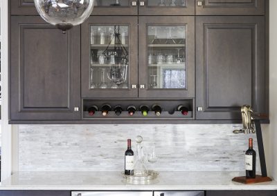 dry bar and cabinet design