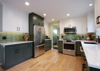 Lovely recently renovated Green Kitchen in Schaumburg
