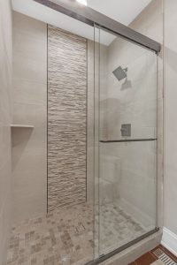 custom shower designed in Long Grove, Illinois